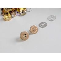 Магнитная кнопка, 14 мм, цвет золото, 1шт